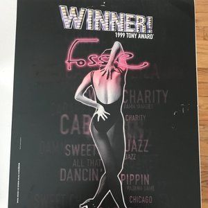 FOSSE Broadway Theater Poster (1999 Tony Award Winner)